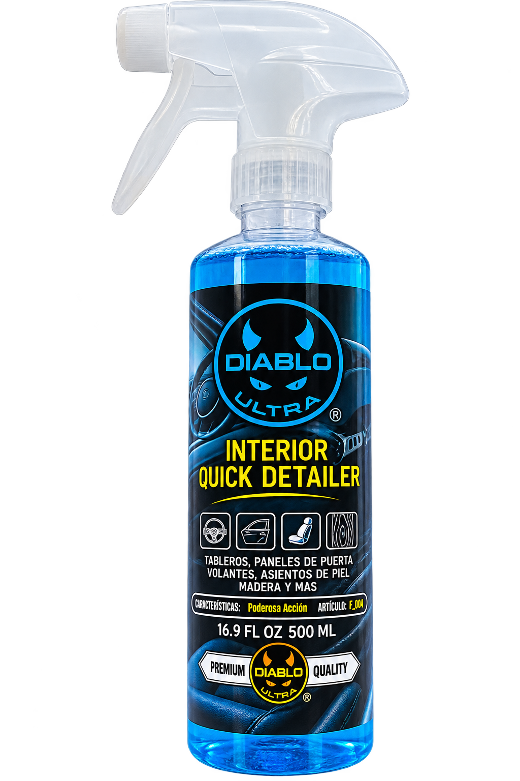 INTERIOR QUICK DETAILER – LIMPIADOR DE INTERIORES 500 ML | Diablo Ultra