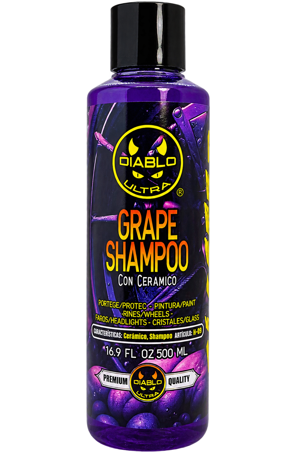 BLAZTER GRAPE SHAMPOO CON CERÁMICO 500 ML | Diablo Ultra